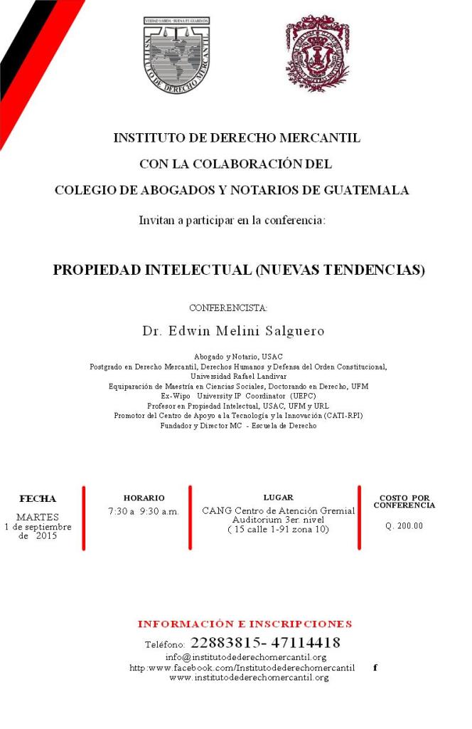 PROPIEDAD INTELECTUAL (NUEVAS TENDENCIAS) 2015