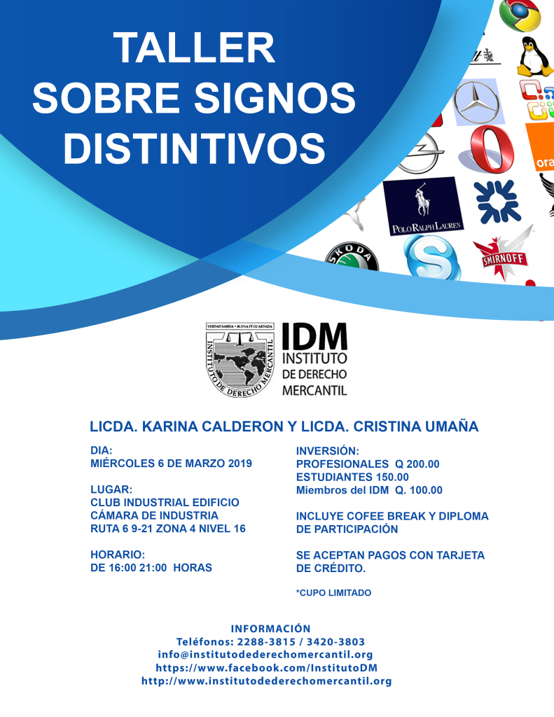 TALLER SOBRE SIGNOS DISTINTIVOS